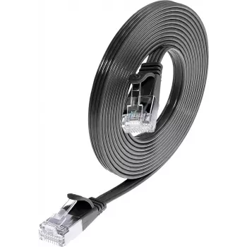 Wirewin Cat6 U/FTP Slim Ethernet-verkkokaapeli, RJ45 uros-uros, 0,25 m, musta PKW-STP-SLIM-KAT6 0.25 SW