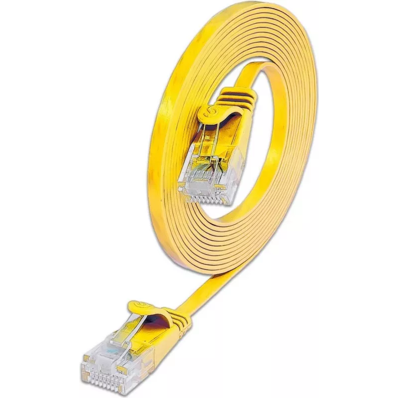 Wirewin Cat.6 U/UTP Slim -verkkokaapeli, 0,15 m, keltainen PKW-SLIM-KAT6 0.15 GE