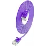 Wirewin SLIM KAT6A 10 Gigabit Light patchkaapeli pyöreä, U/UTP, Ø 3,6 mm, violetti (SLIM-L-UU-K6A 0.25 VT)