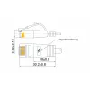 Wirewin SLIM UL6 2 SW - Cat.6 SLIM-Light kaapeli, U/UTP, 2,0 m, musta (PKW-LIGHT-K6 2.0 SW)