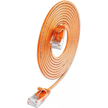 Wirewin SLIM KAT6A 10 Gigabit Light patchkaapeli pyöreä, U/UTP, Ø 3,6 mm, oranssi (SLIM-L-UU-K6A 1.5 OR)