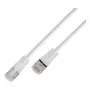 Wirewin SLIM KAT6A 10 Gigabit Light patchkaapeli, U/UTP, Ø 3,6 mm, valkoinen, 0,25 m SLIM-L-UU-K6A 0.25 WT