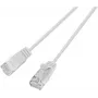 Wirewin SLIM UL6 3 WS - Cat.6 Slim-Light kaapeli, U/UTP, 3,0 m, valkoinen (PKW-LIGHT-K6 3.0 WS)