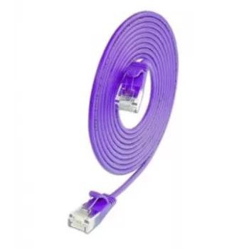 Wirewin SLIM KAT6A 10 Gigabit Light patchkaapeli, U/UTP, Ø 3,6 mm, violetti, 1,5 m SLIM-L-UU-K6A 1.5 VT