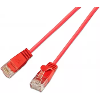 Wirewin SLIM Cat.6A 10 Gigabit Light patchkaapeli, U/UTP, Ø 3,6 mm, punainen, 10 m SLIM-L-UU-K6A 10.0 RD