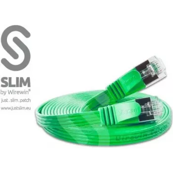 Wirewin Triotronik Cat 6 Slim Ethernet -verkkokaapeli 20 m vihreä U/FTP STP RJ45 PKW-STP-SLIM-KAT6 20.0 GN