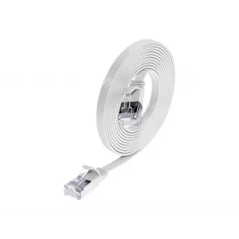Wirewin SLIM S6 25 WS - Cat.6 SLIM -verkkokaapeli, STP (PIMF), 25 m, valkoinen (PKW-STP-SLIM-KAT6 25.0 WS)