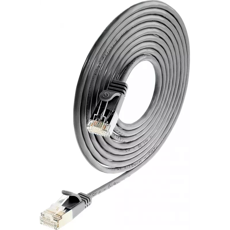 Wirewin Triotronik PKW-LIGHT-STP-K6 1.0 SW Cat6 STP -verkkokaapeli, RJ-45 uros-uros, 1 m, musta