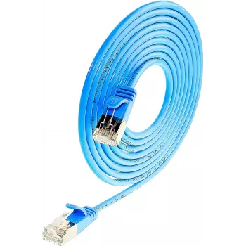 Wirewin Triotronik PKW-LIGHT-STP-K6 5.0 BL Cat6 suojattu -verkkokaapeli RJ-45 uros-uros, 5 m, sininen