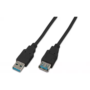 Wirewin USB 3.0 A-A MF 0.5 SW - 0,5 m USB 3.2 Gen 1 -jatkokaapeli, musta