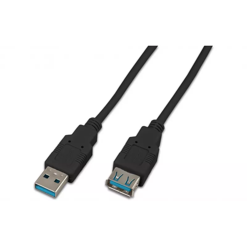 Wirewin USB 3.0 A-A MF 0.5 SW - 0,5 m USB 3.2 Gen 1 -jatkokaapeli, musta