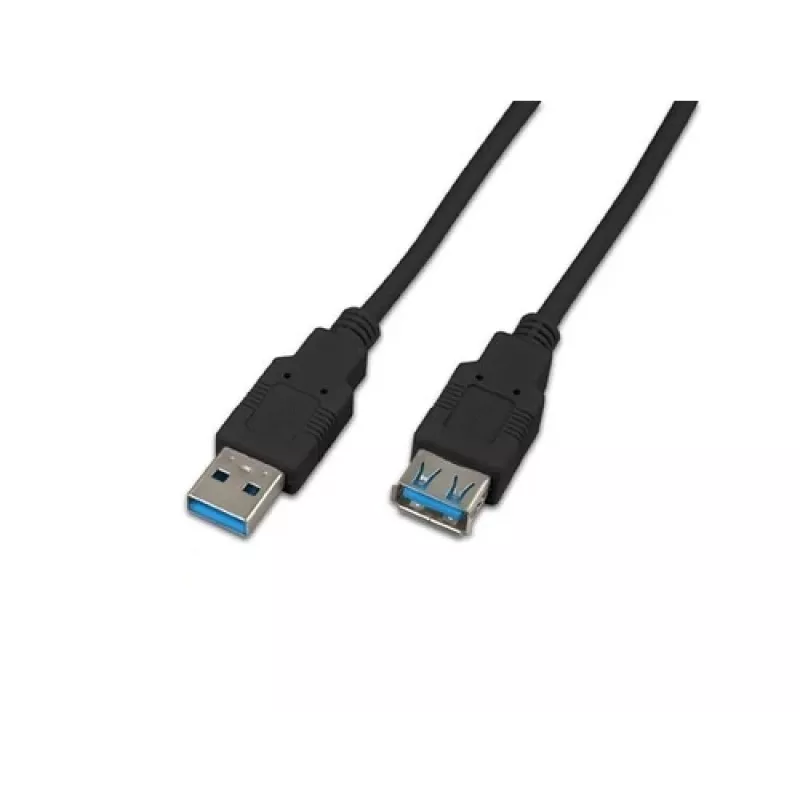 Wirewin USB 3.0 A-A MF 0.5 SW - 0,5 m USB 3.2 Gen 1 -jatkokaapeli, musta