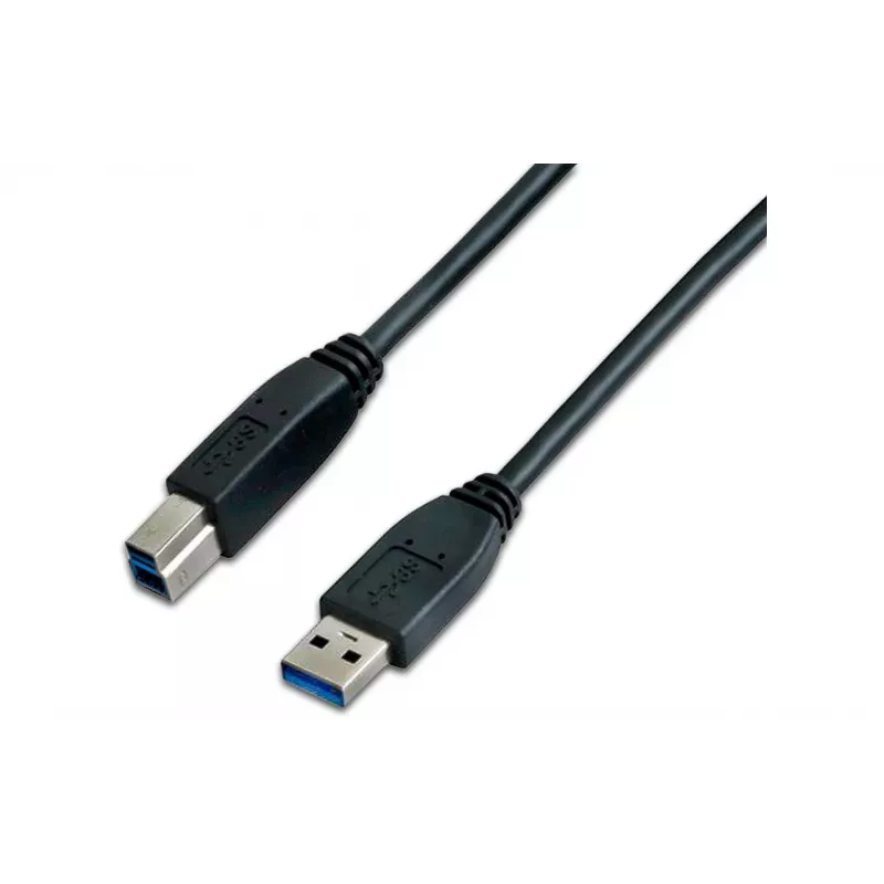 Wirewin USB 3.0 A-B -kaapeli 5 m musta USB 3.0 A-B MM 5.0 SW