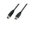 Wirewin USB 3.0 A-B -kaapeli 5 m musta USB 3.0 A-B MM 5.0 SW