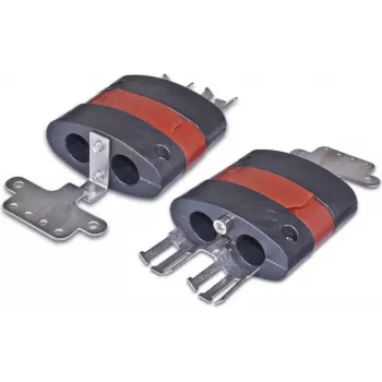 Optotec silikoninen kylmäkutistuva kaapeliläpivientitiivistesarja 2 kaapelille (12-20 mm), soikea FTTx (FOCUS-ODCKIT-CCSO-2X20)