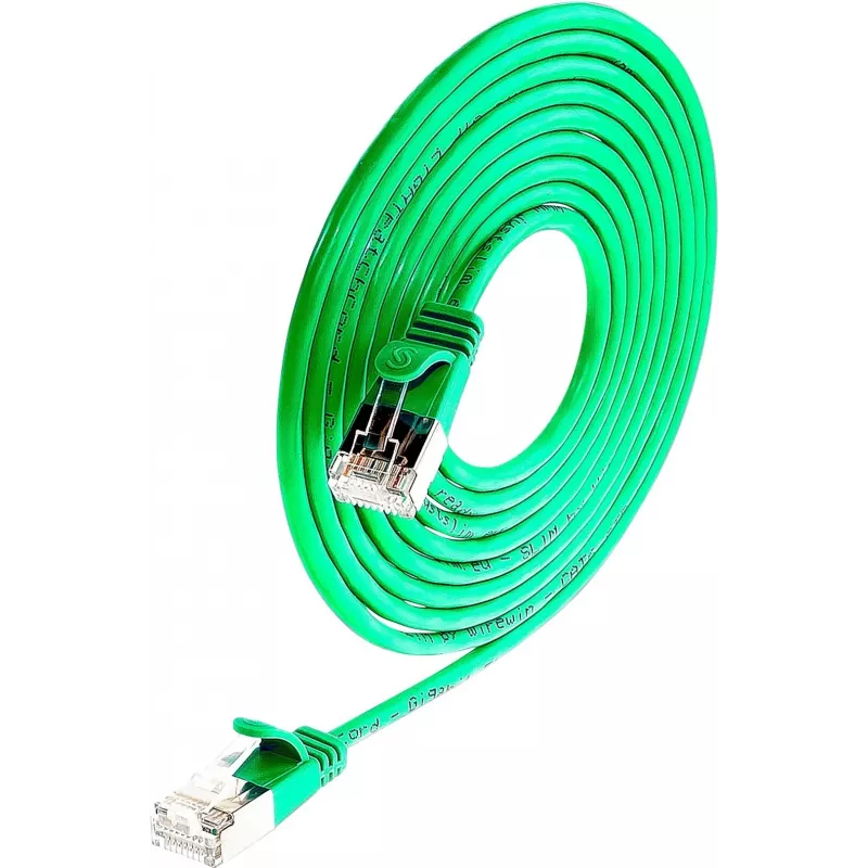 Wirewin Triotronik PKW-LIGHT-STP-K6 5.0 GN Cat6 STP -patchkaapeli, RJ-45 uros - RJ-45 uros, 5 m, vihreä