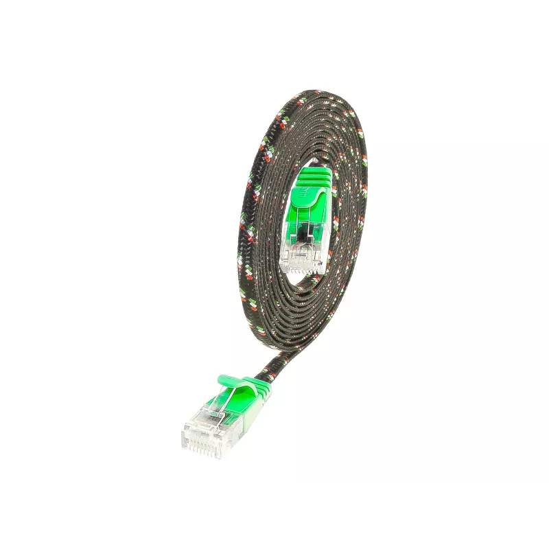 Wirewin SLIM UT6 10 GN - Cat.6 SLIM-Tough -kaapeli, U/UTP, 10 m, vihreä PKW-TOUGH-K6 10.0 GN