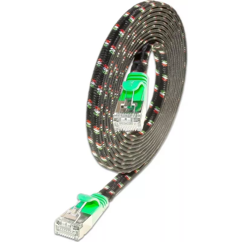 Wirewin Cat.6 SLIM-Tough -patchkaapeli F/FTP 0,25 m vihreä PKW-TOUGH-STP-K6 0.25 GN