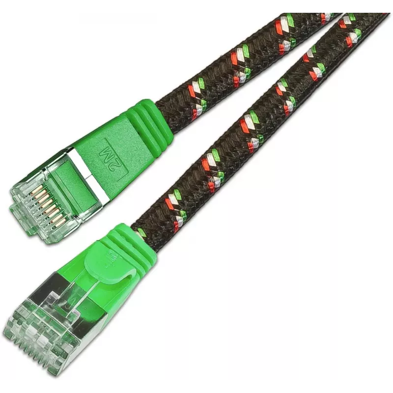 Wirewin Cat.6 SLIM-Tough -patchkaapeli F/FTP 0,25 m vihreä PKW-TOUGH-STP-K6 0.25 GN