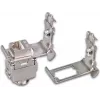 Wirewin DIN-kisko-adapteri Keystone-liittimien asennukseen, metallinen Keystone-järjestelmä (WKS DIN RAIL HOLDER 1)
