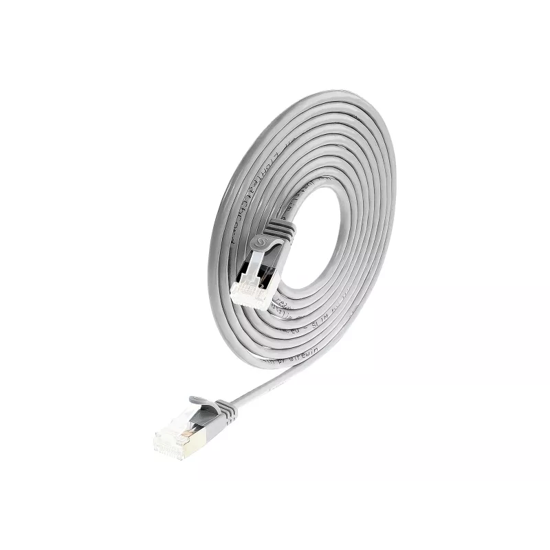 Wirewin Cat 6a U/FTP Slim -patchkaapeli, harmaa, 7,0 m PKW-LIGHT-STP-K6A 7.0