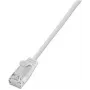 Wirewin SLIM UL6 7.5 WS - Cat.6 SLIM-Light -kaapeli, U/UTP, 7,5 m, valkoinen (PKW-LIGHT-K6 7.5 WS)