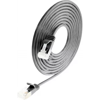 Wirewin Light -patchkaapeli pyöreä U/FTP Cat 6a musta 0,1 m ohut joustava ohut kaapeli erikoiskohteisiin PoE (PKW-LIGHT-STP-K6A 0.1 SW)