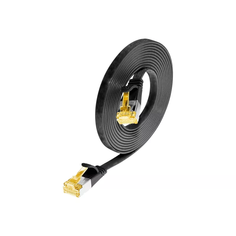 Wirewin Cat6a U/FTP Slim -patchkaapeli RJ45 1,5 m musta PKW-STP-SLIM-K6A 1.5 SW