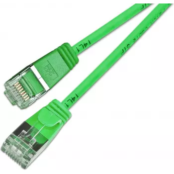 Wirewin Light -patchkaapeli pyöreä U/FTP Cat 6a vihreä 0,5 m ohut joustava PoE PKW-LIGHT-STP-K6A 0.5 GN