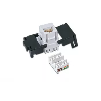 Wirewin WKS JACK KAT6A UTP Keystone-moduuli, suojaamaton, RJ45, työkaluton, valkoinen