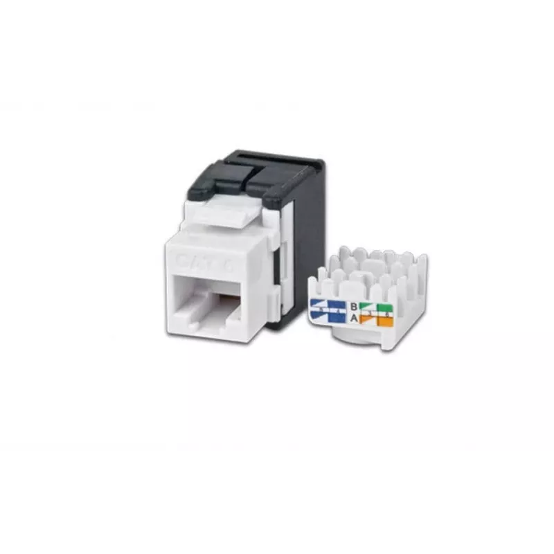 Wirewin WKS JACK KAT6A UTP Keystone-moduuli, suojaamaton, RJ45, työkaluton, valkoinen