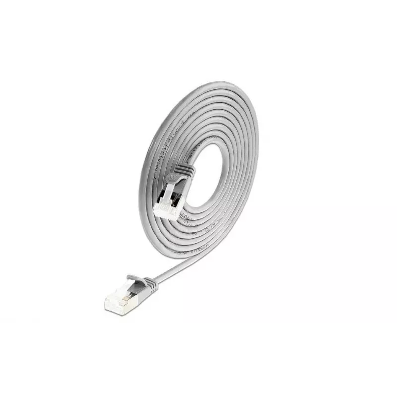 Wirewin Cat 6a U/FTP Slim -patchkaapeli, 0,25 m, harmaa PKW-LIGHT-STP-K6A 0.25