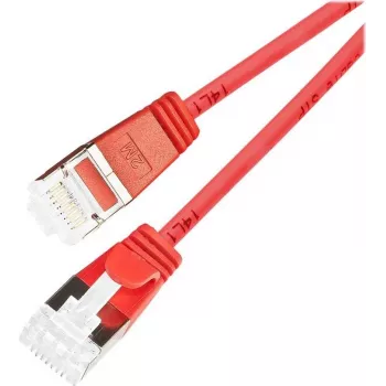 Wirewin Light -patchkaapeli pyöreä U/FTP Cat 6a punainen 1,5 m ohut joustava PoE (PKW-LIGHT-STP-K6A 1.5 RT)