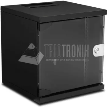 Wirewin WCAB 10 312X300X6U BL seinäasennuskaappi 6U musta