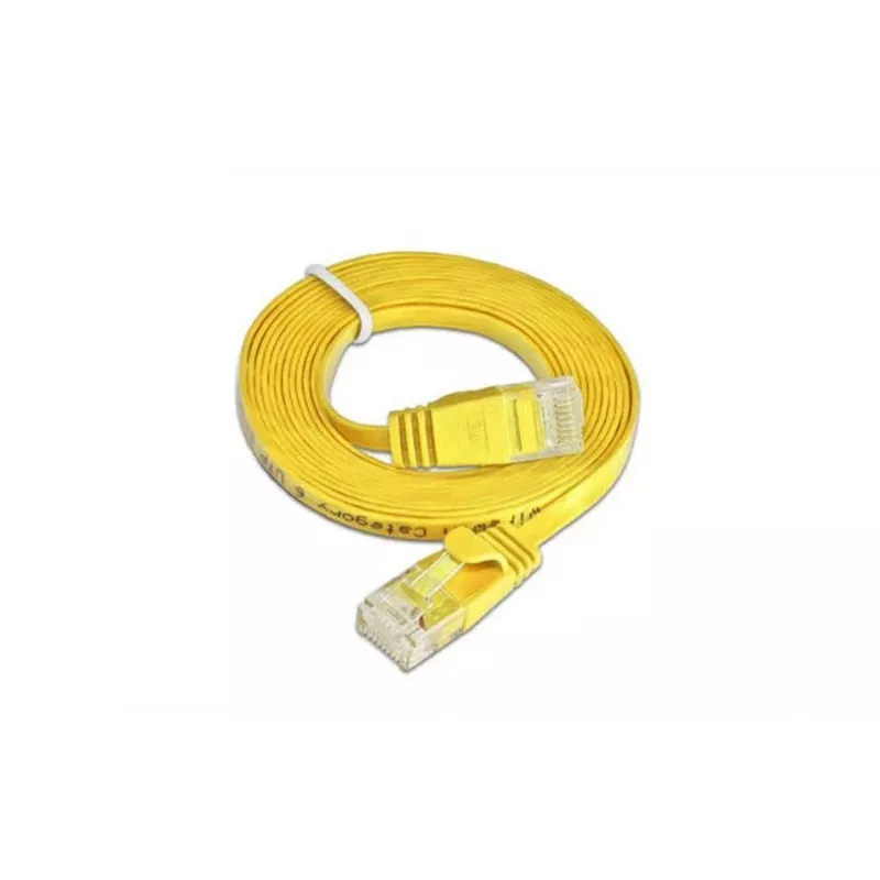 Wirewin SLIM U6 10 GE - Cat.6 Slim -patchkaapeli, U/UTP, 10 m, keltainen PKW-SLIM-KAT6 10.0 GE