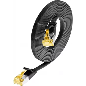 Wirewin Cat6a U/FTP Slim Ethernet-patchkaapeli, 0,1 m, musta PKW-STP-SLIM-K6A 0.1 SW