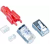 Wirewin MOD SL KAT6A STP 10 RT RJ-45-liitin, Cat.6A, STP, työkaluton, punainen, 10 kpl:n pakkaus