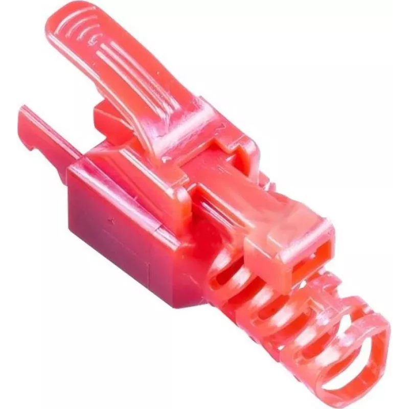 Wirewin MOD SL KAT6A STP 10 RT RJ-45-liitin, Cat.6A, STP, työkaluton, punainen, 10 kpl:n pakkaus