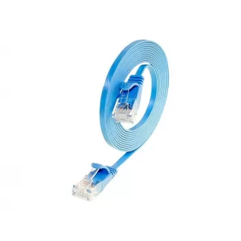 Wirewin SLIM U6 25 BL - Cat.6 ohut patch-kaapeli, U/UTP, 25 m, sininen (PKW-SLIM-KAT6 25.0 BL)