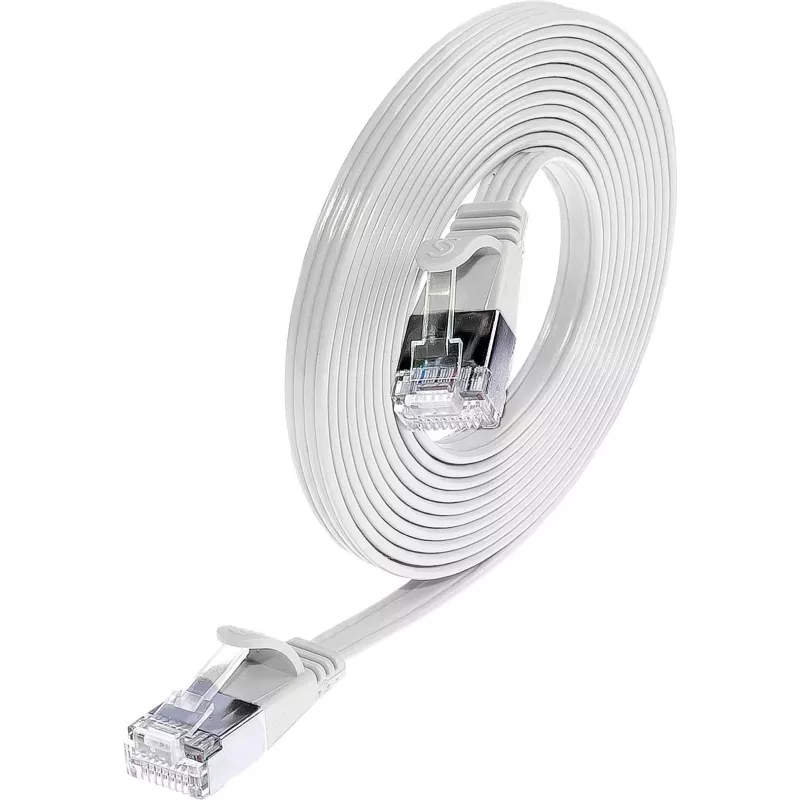 Wirewin Triotronik PKW-STP-SLIM-KAT6 0,1 WS - Cat6 U/FTP ohut Ethernet patch-kaapeli, 0,1 m, valkoinen