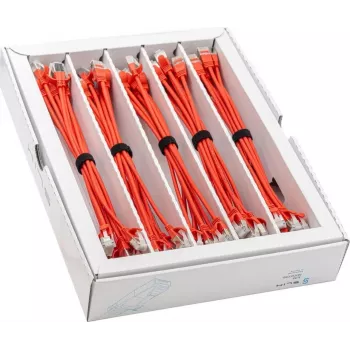 Wirewin SLIM KAT6A 10 Gigabit Light patch-kaapeli, 0,15 m, U/FTP, Ø 3,8 mm, punainen, 50 kpl:n pakkaus SLIM-LS-K6A 0.15 RD 50