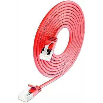 Wirewin SLIM KAT6A 10 Gigabit Light patch-kaapeli, 0,15 m, U/FTP, Ø 3,8 mm, punainen, 50 kpl:n pakkaus SLIM-LS-K6A 0.15 RD 50