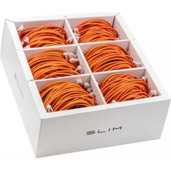 Wirewin SLIM-LS-K6A 3.0 OR 36 Cat6A U/FTP ohut Ethernet patch-kaapeli, 3 m, oranssi, 36 kpl:n pakkaus