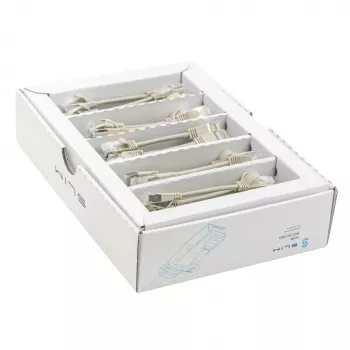 Wirewin SLIM KAT6A 10 Gigabit Light -verkkokaapeli, 0,1m, U/FTP, Ø3,8mm, harmaa, 50 kpl:n pakkaus (SLIM-LS-K6A 0.1 50)