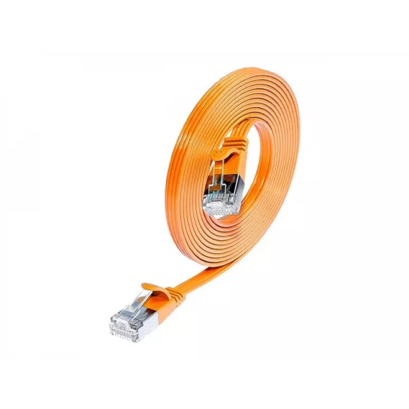 Wirewin SLIM S6 7.5 OR - Cat.6 SLIM patch-kaapeli, STP(PIMF), 7,5 m, oranssi (PKW-STP-SLIM-KAT6 7.5 OR)