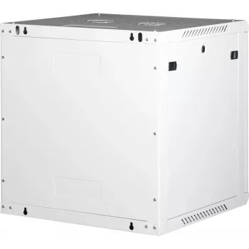 Wirewin 19 tuuman seinäkotelo, yksiosainen, Pro 3. sukupolvi, Flat-Pack, 600x600 mm, vaaleanharmaa (WCAB PS3 600X600X12U FP)