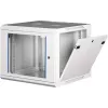 Wirewin 19 tuuman seinäkotelo, yksiosainen, Pro 3. sukupolvi, Flat-Pack, 600x600 mm, vaaleanharmaa (WCAB PS3 600X600X12U FP)