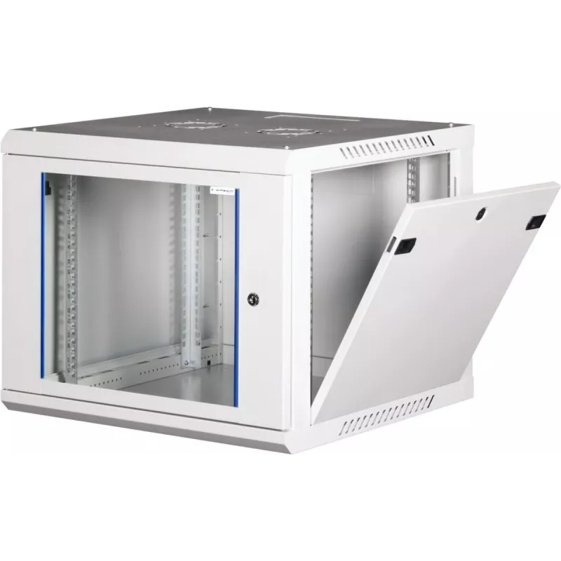 Wirewin 19 tuuman seinäkotelo, yksiosainen, Pro 3. sukupolvi, Flat-Pack, 600x600 mm, vaaleanharmaa (WCAB PS3 600X600X12U FP)