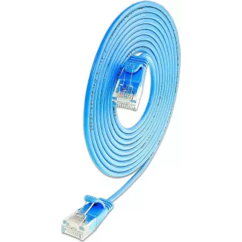 Wirewin SLIM UL6 10 BL - Cat.6 SLIM-Light -patchkaapeli, U/UTP, 10 m, sininen (PKW-LIGHT-K6 10.0 BL)