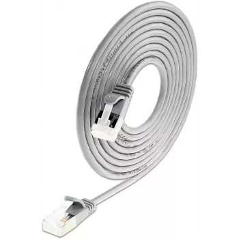 Wirewin SLIM-LS-K6A 0,15 50 Cat6A Slim Ethernet -patchkaapeli, 0,15 m, U/FTP, harmaa, 50 kpl:n pakkaus